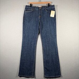 Eunina Jeans USA Womens 2XL Dark Wash Stretch Bootcut Denim Pants 70737 NWT